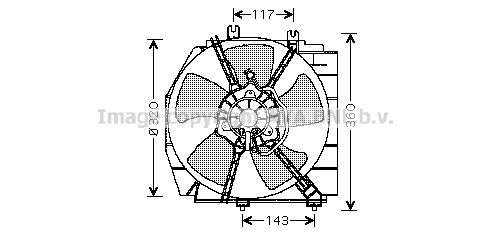 AVA QUALITY COOLING Ventilaator,mootorijahutus MZ7513